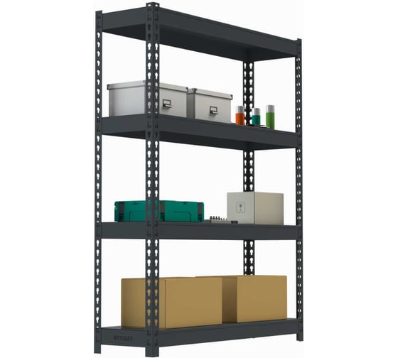 Стеллаж ООО Металекс HARD 1800х1600х500 4 полки (серый) / 106219 1