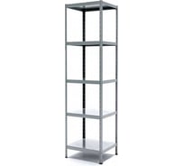 Стеллаж ООО ФУРАМА СНК 1800x1000x400 мм, 5 полки, нержавеющая сталь СНК181040-5