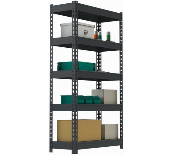 Стеллаж ООО Металекс HARD 2200х1000х500 5 полок (серый) / 106291 1