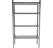 Стеллаж ООО ФУРАМА СНК 2000x1000x400 мм, 4 полки, нержавеющая сталь СНК201040-4