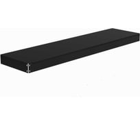 Полка основная металлическая ООО Металекс с комплектом траверс для стеллажей серии HARD 1600х400 (чёрная) 106537