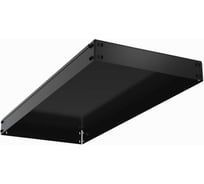 Полка основная металлическая ООО Металекс с комплектом траверс для стеллажей серии HARD 1000х500 (чёрная) 106539