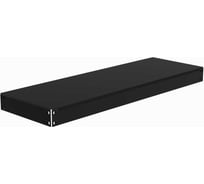 Полка основная металлическая ООО Металекс с комплектом траверс для стеллажей серии HARD 1400х400 (чёрная) 106536