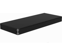 Полка основная металлическая ООО Металекс с комплектом траверс для стеллажей серии HARD 1000х400 (чёрная) 106534