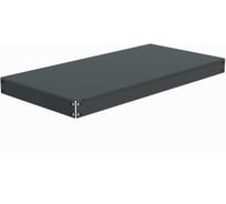 Полка основная металлическая ООО Металекс с комплектом траверс для стеллажей серии HARD 1200х600 (серая) 106372