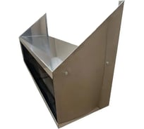 Полка навесная из нержавеющей стали ООО ФУРАМА 80х30х50 см ПНН8030/2