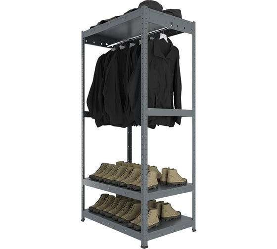 Металлический стеллаж First Logistik HIT HANG 912х400х1824 мм, RAL7012, LS 090418.00.H-01-01
