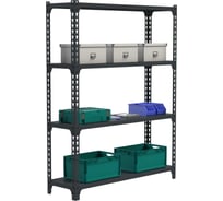 Стеллаж ООО Металекс MID 1800х1200х600 4 полки (серый) / 107222