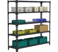 Стеллаж ООО Металекс MID 2200х1800х500 5 полок, серый 107295