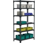 Стеллаж ООО Металекс MID 2200х1000х500 6 полок, серый 107306