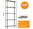 Стеллаж HONEYCOMB Optimus Hook 2200х1000х600, 5 полок M-ЛФ2200х1000х600х5 2