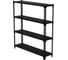 Стеллаж ООО Металекс Metalex MID 2200х1800х400 4 полки, черный 107410 2