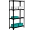 Стеллаж ООО Металекс Metalex MID 1800х1000х400 4 полки, черный 107376 1