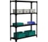 Стеллаж ООО Металекс Metalex MID 1800х1800х400 4 полки, черный 107380 1