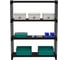 Стеллаж ООО Металекс Metalex MID 1800х1800х400 4 полки, черный 107380 5