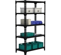 Стеллаж ООО Металекс Metalex MID 2000х1000х400 5 полок, чёрный 107436