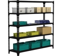 Стеллаж ООО Металекс Metalex MID 2000х1600х400 5 полок, чёрный 107439