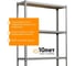 Стеллаж HONEYCOMB Optimus Hook 2000х1200х400, 4 полки M-ЛФ2000х1200х400х4 3