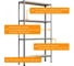 Стеллаж HONEYCOMB Optimus Hook 2000х1200х400, 4 полки M-ЛФ2000х1200х400х4 4