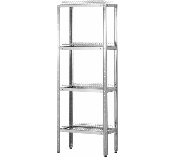 Стеллаж для сушки посуды Mecon ССПн - 600*300*1600 Norma Inox (сетки тарелки - 4 шт.; без под.) ССП-NIn6030160-4т-б/п