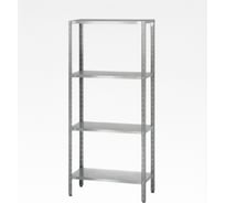 Стеллаж полочный Mecon СПЛ - 1000*400*1800 Norma (стойки цинк; полка сплошная 4 шт. нерж. 430) СПЛ-N10040In180Zn-4С