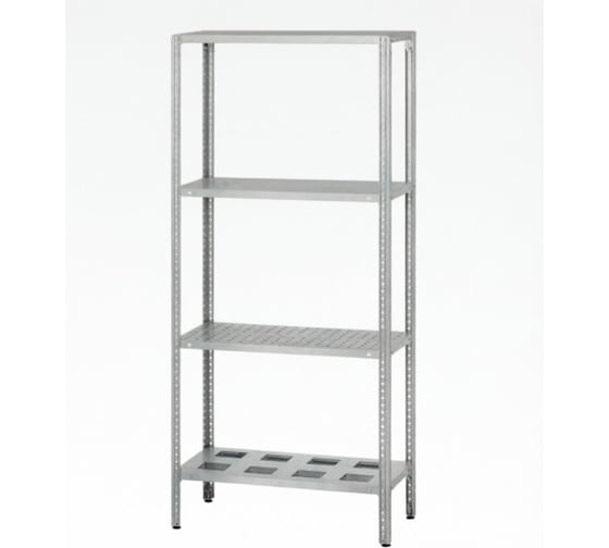 Стеллаж полочный Mecon СПЛб - 1200*600*1800 Base (полка сплошная 4 шт.) СПЛ-B12060180-4С