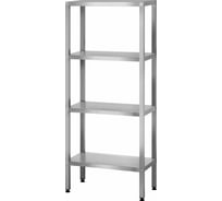 Стеллаж полочный Mecon СПЛп - 1500*500*1800 Profi Inox (полка сплошная 4 шт.) СПЛ-PIn15050180-4С