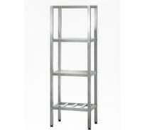 Стеллаж полочный Mecon СПЛп - 1000*600*2000 Profi Inox (полка сплошная 4 шт.) СПЛ-PIn10060200-4С