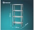 Стеллаж полочный СПЛп Mecon Profi Inox, полка сплошная 4 шт. 1500x400x1800 СПЛ-PIn15040180-4С 1