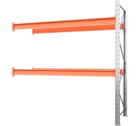 Паллетный стеллаж УЗТСО Доп. Секция (ВхШхГБхГ) 2500х2700х150х1050 2 яруса 3468645482228