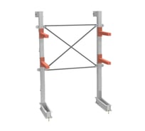 Консольный стеллаж УЗТСО Секция (ВхШхГ) 3000х1000х1200мм 2 яруса консолей 3742069184907