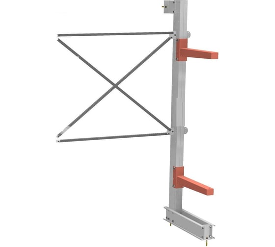 Консольный стеллаж УЗТСО Доп.Секция (ВхШхГ) 3000х1000х1200мм 2 яруса консолей 3588636962383