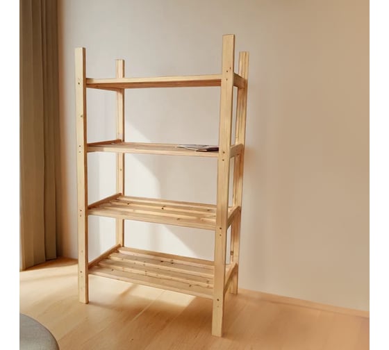 Стеллаж ТДВ 4 полки, 69x114,2x28,4 см, без крестовины 1801024