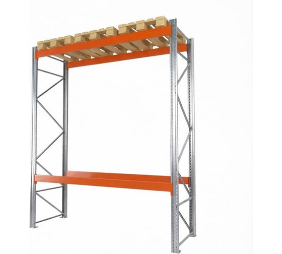 Грузовой стеллаж УЗТСО Секция (ВхШхГхВБхГ) 3000х1750х75х1000 2 яруса 1509537453208