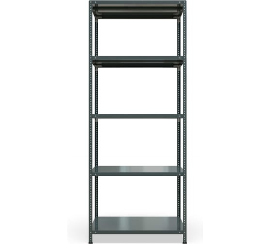 Стеллаж металлический IRONMEBEL Нексус 2200х800х600 мм 5 полок серый графит M-NEX-2200-0806-5T