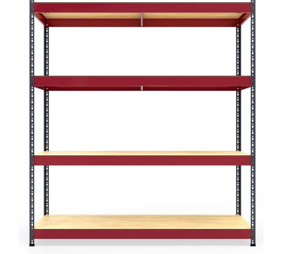 Стеллаж металлический IRONMEBEL Нексус 2100, 2000х1525х510 мм, 4 полки, серый графит M-NEX2-2000-1505-4T