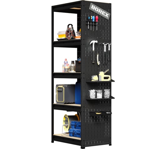 Стеллаж Greenberg BOREX 750мм с перфопанелью BOREX_STELLAG_PERF-750