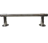 Отбойник T-ROLL D-38мм сборный отдельностоящий L-120см нерж. TRB-120/38СБ