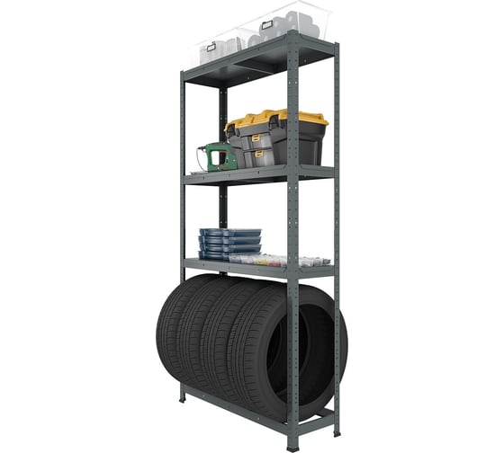 Металлический стеллаж First Logistik HIT KEEP 912x500x1824, RAL7012 LS 090518.М01.K-01