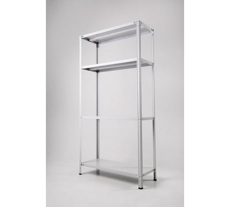 Стеллаж ООО ФУРАМА СТФЛ 1500x1100x300 мм, 4 полки, серый СТФЛ151130-4