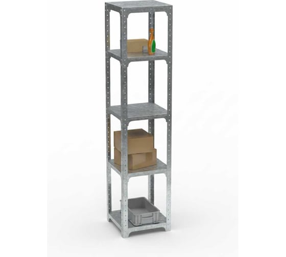 Стеллаж ООО Металекс Metalex Kit Comfort 1800х500х500, 5-ть полок, оцинкованный 401368