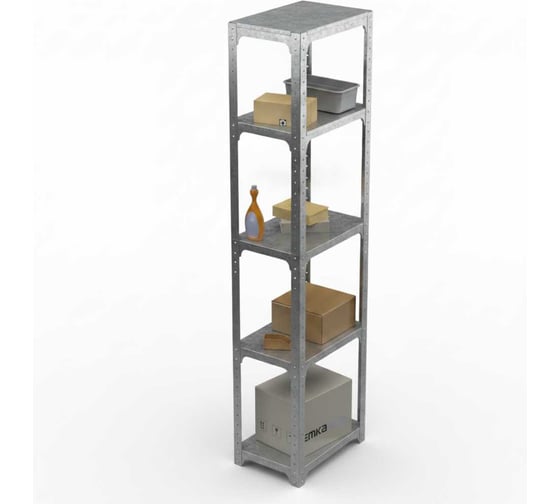 Стеллаж ООО Металекс Metalex Kit Comfort 2000х400х500, 5-ть полок, оцинкованный 401382