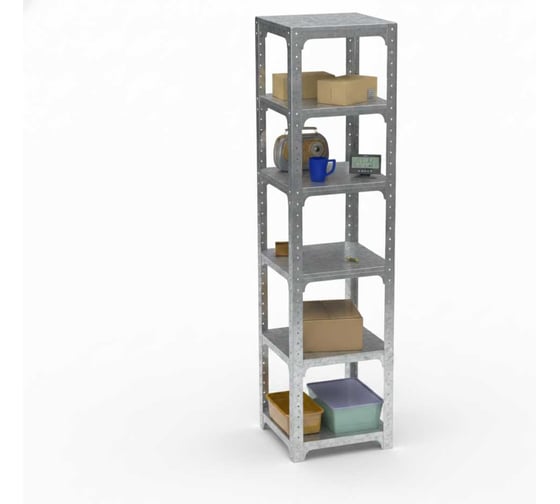 Стеллаж ООО Металекс Metalex Kit Comfort 2200х500х500 6-ть полок (Оцинкованный) / 401398