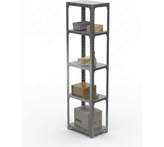 Стеллаж ООО Металекс Metalex Kit Comfort 2000х500х600 5-ть полок (Оцинкованный) / 401384