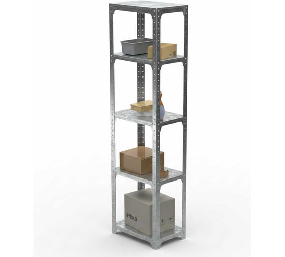 Стеллаж ООО Металекс Metalex Kit Comfort 2200х500х600 5-ть полок (Оцинкованный) / 401396