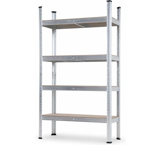 Стеллаж металлический SKIPER SM-1504 (150*75*30см, 4 полки, 150кг на полку, МДФ 4мм) 00-00033459