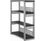 Стеллаж открытый Kobor ST3-120/36 aluminum/wood 221381 1