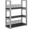 Стеллаж открытый Kobor SО3-140/36 aluminum/wood 221338 1