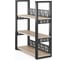 Стеллаж открытый Kobor SО3-140/36 black/natural 220129 1