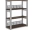 Стеллаж открытый Kobor ST3-140/36 aluminum/charlston 220224 1